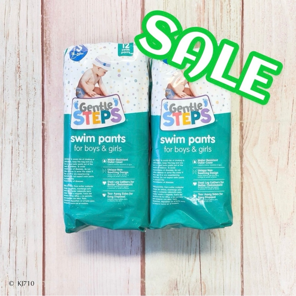 ‼️CLEARANCE SALE‼️ Gentle Steps Baby Toddler Swim Diapers Lot X2 Packages NEW